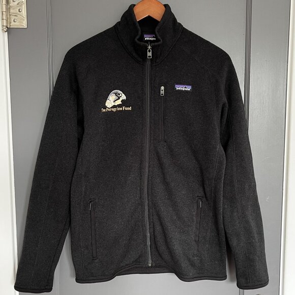 Patagonia Men's Better Sweater The Peregrine Fund Zip Jacket Black Size Small S - Picture 1 of 16